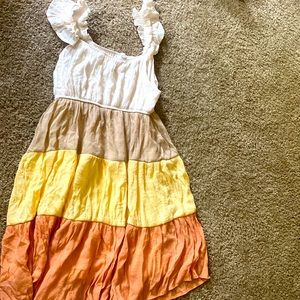 Milticolor dress size Large for girls perfect conditions